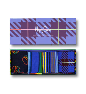 4-Pack Navy Socks Gift Set