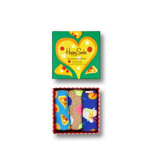 3-Pack Pizza Love Socks Gift Set